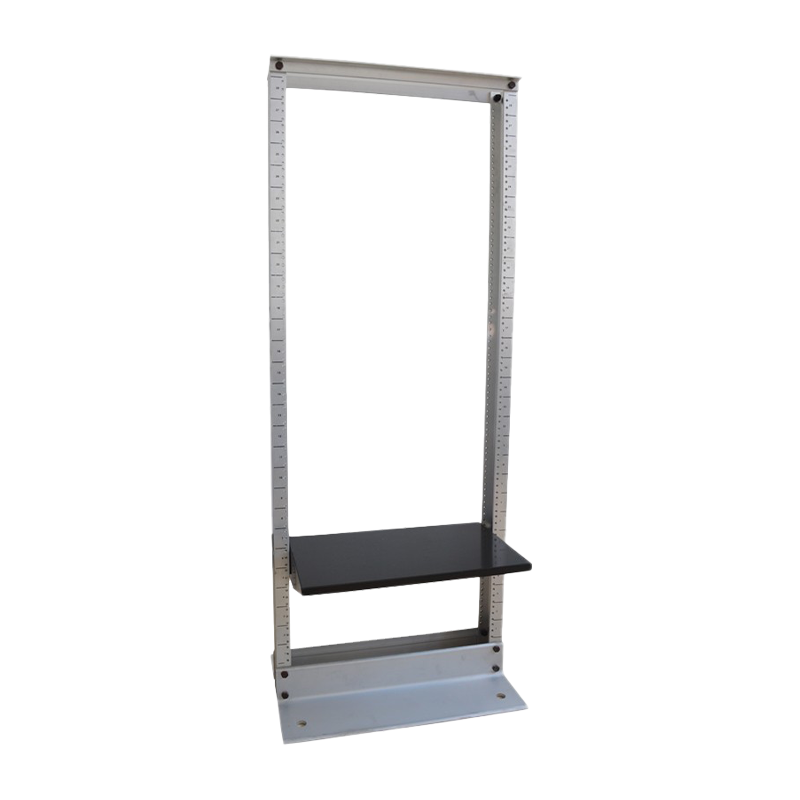 Rack de piso de marco abierto de aluminio de 2 postes